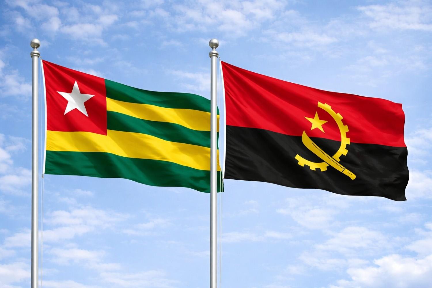Angola And Togo Flag