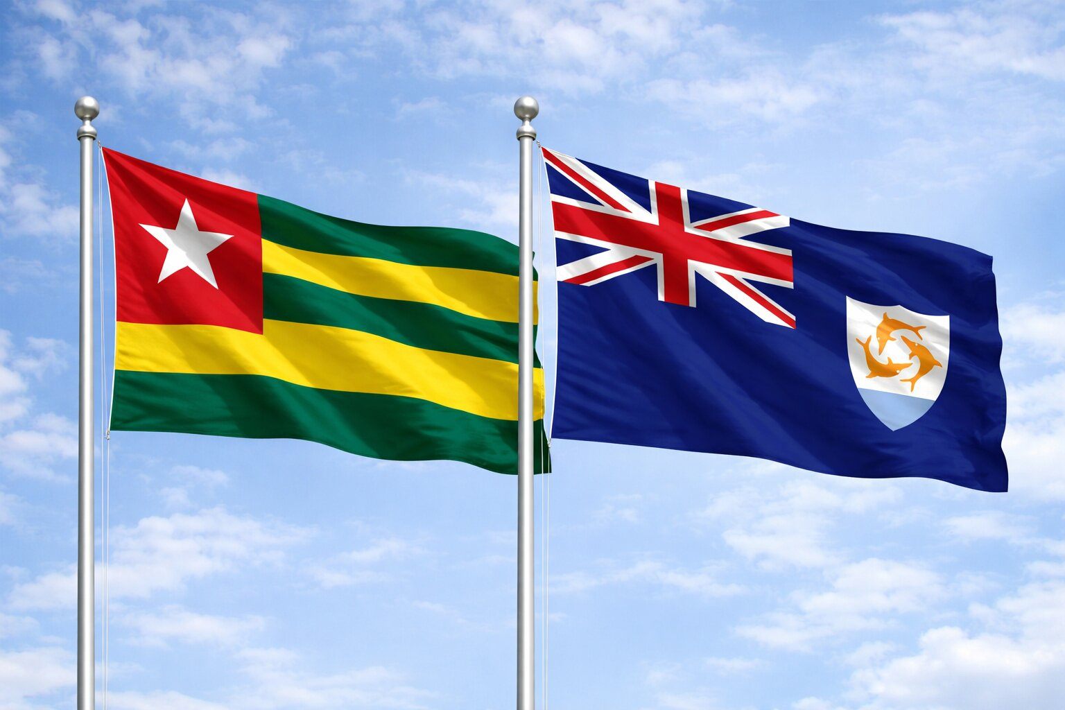 Anguilla And Togo Flag