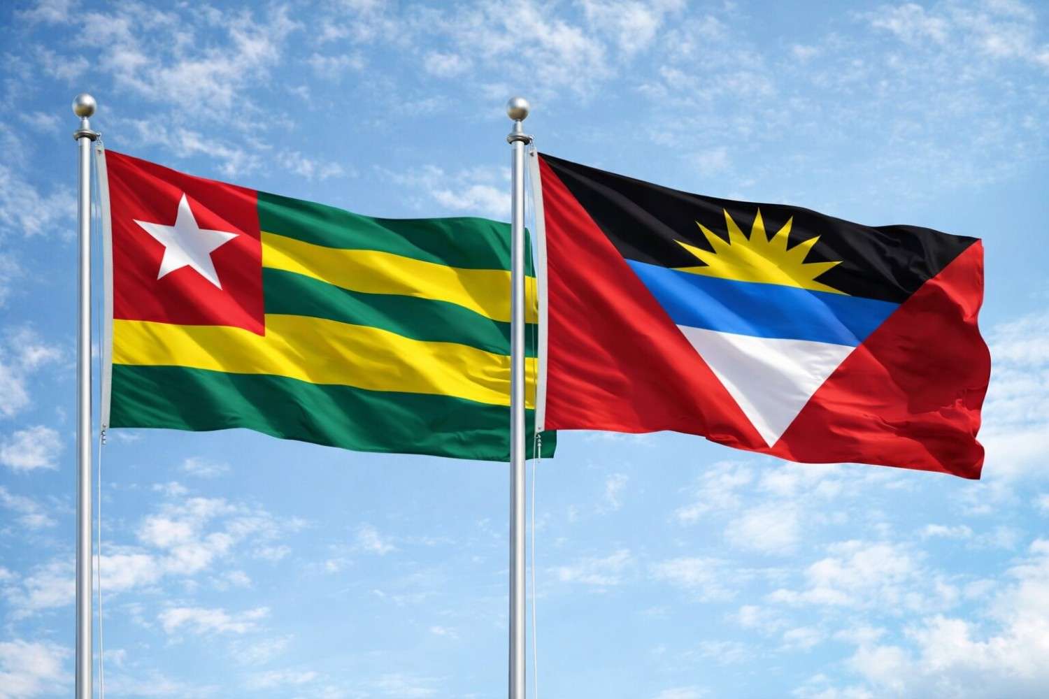Antigua And Barbuda And Togo Flag
