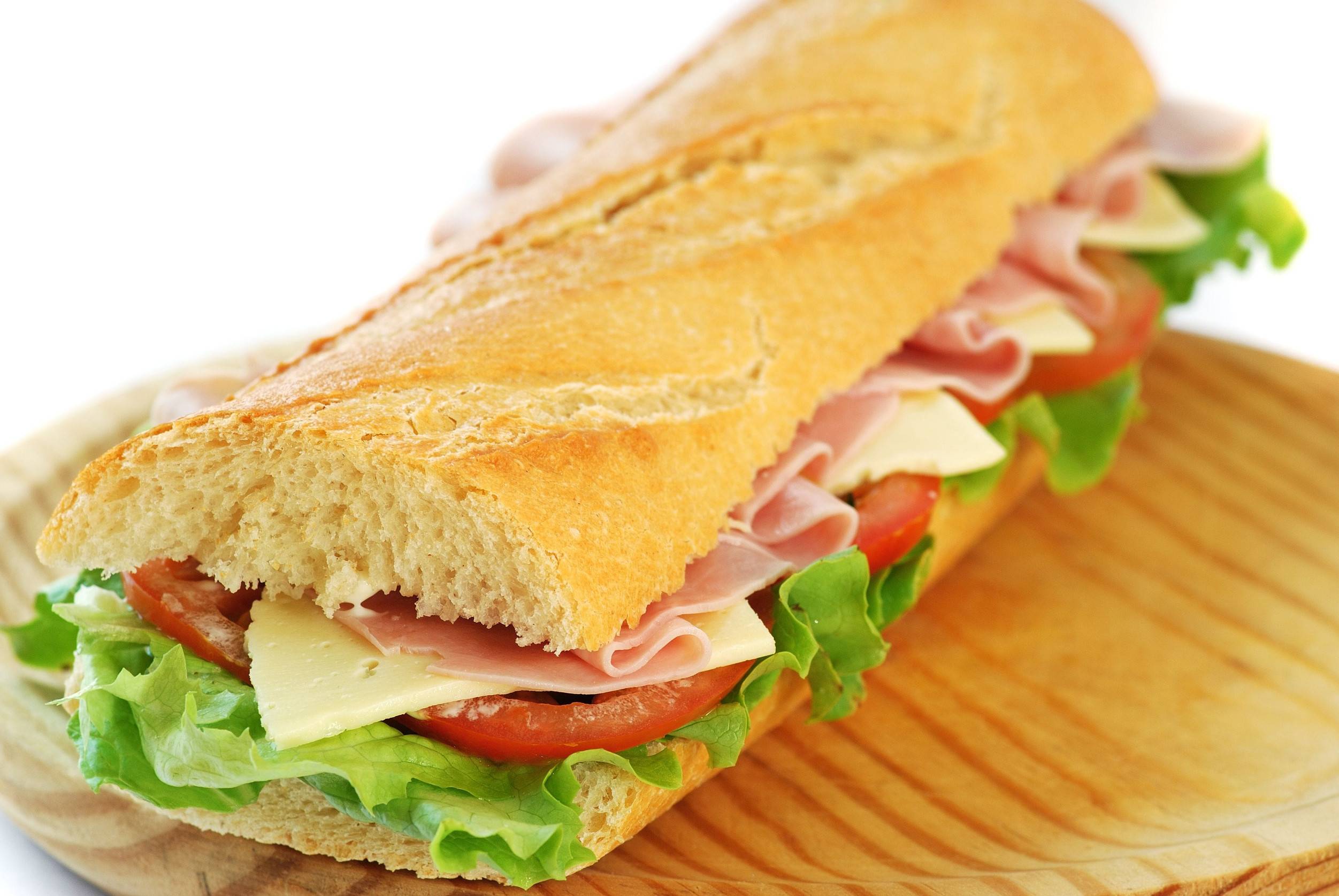 Baguette Sandwich With Lettuce