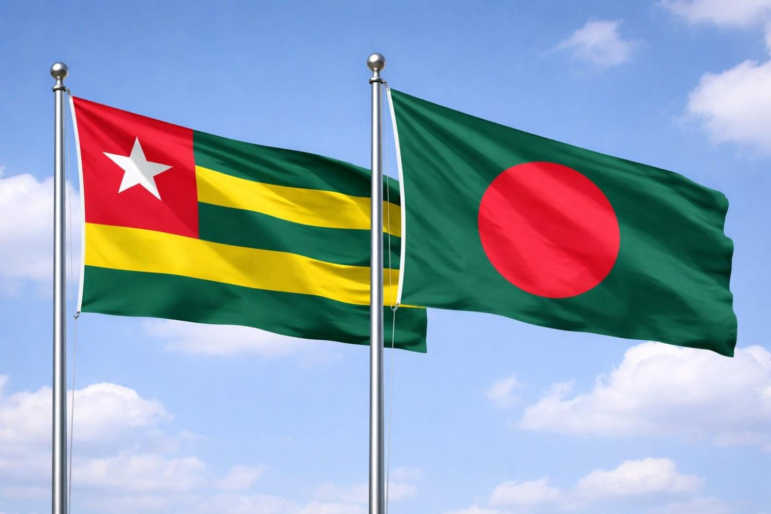 Bangladesh And Togo Flag