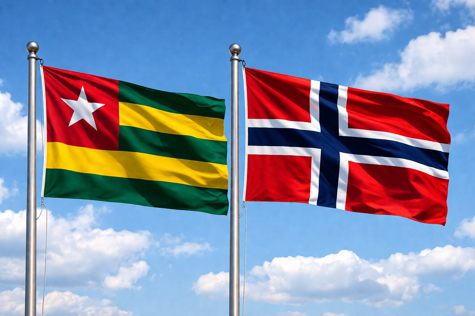 Bouvet Island And Togo Flag