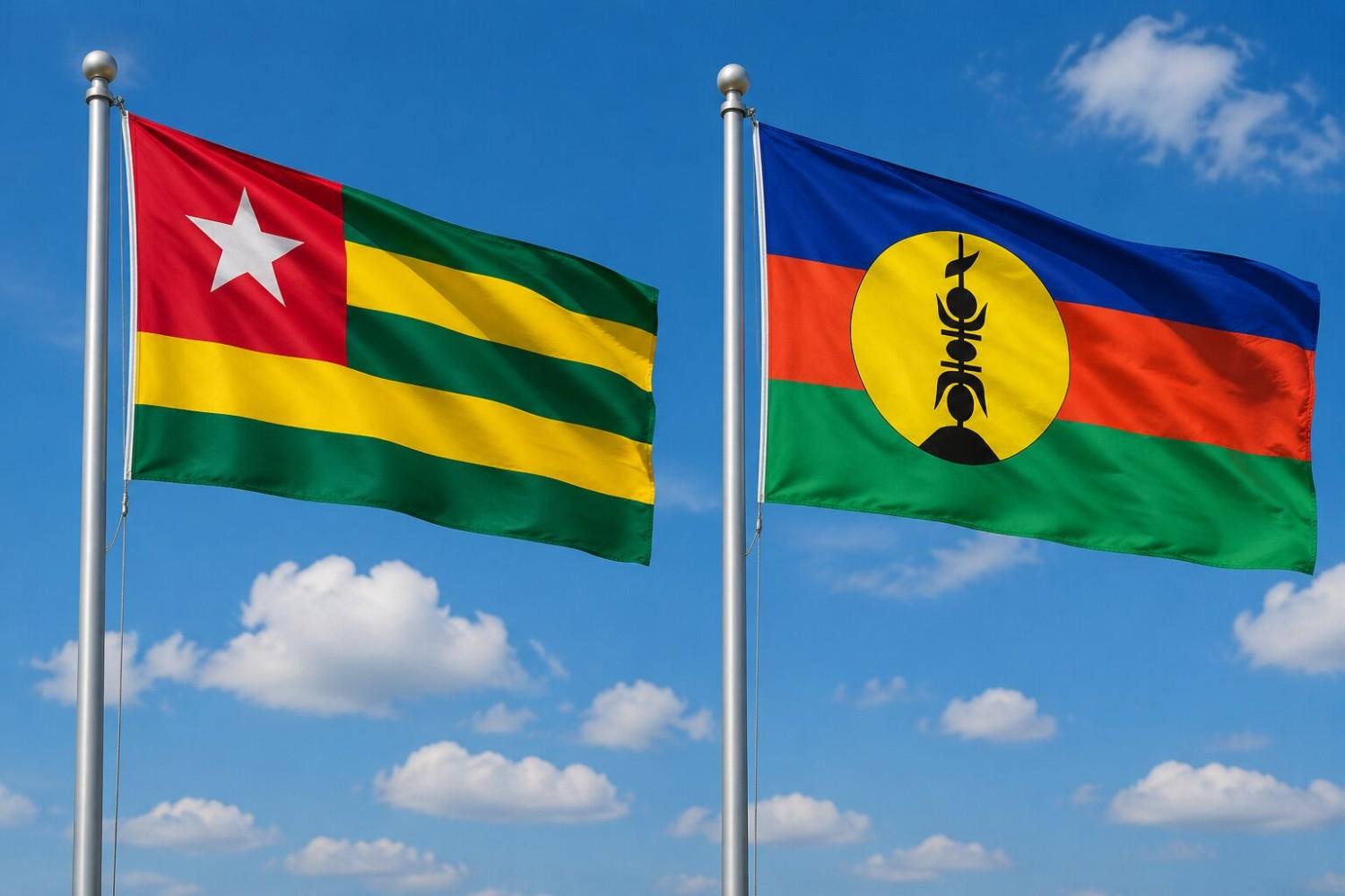 Caledonia And Togo Flag