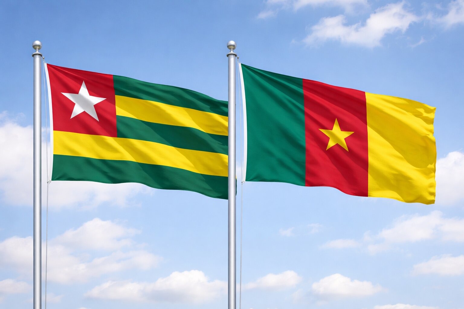 Cameroon And Togo Flag