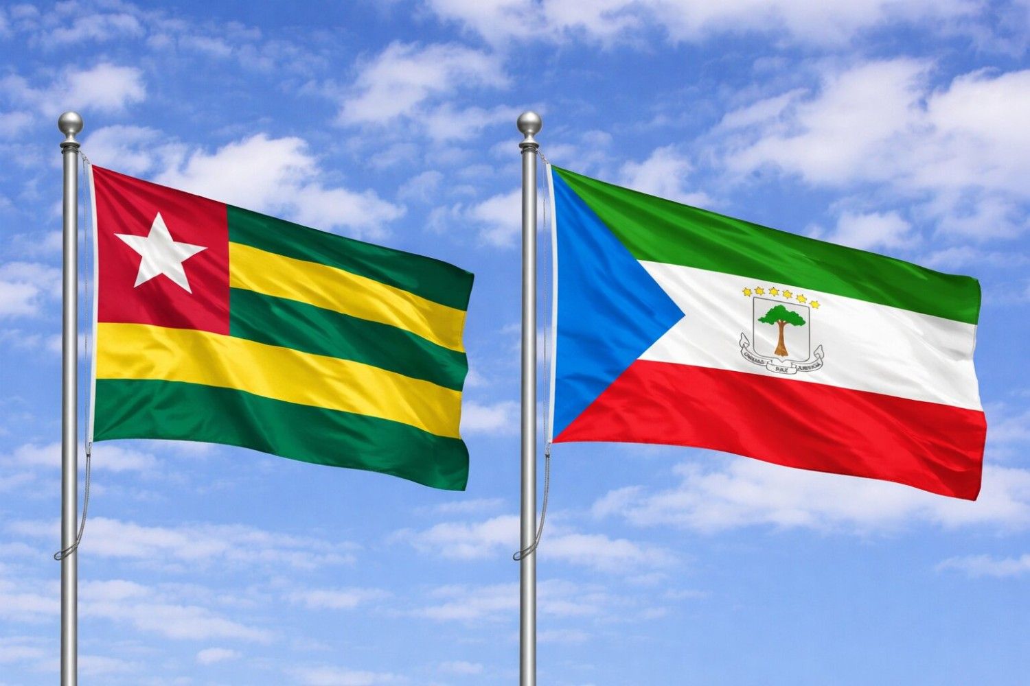 Equatorial Guinea And Togo Flag