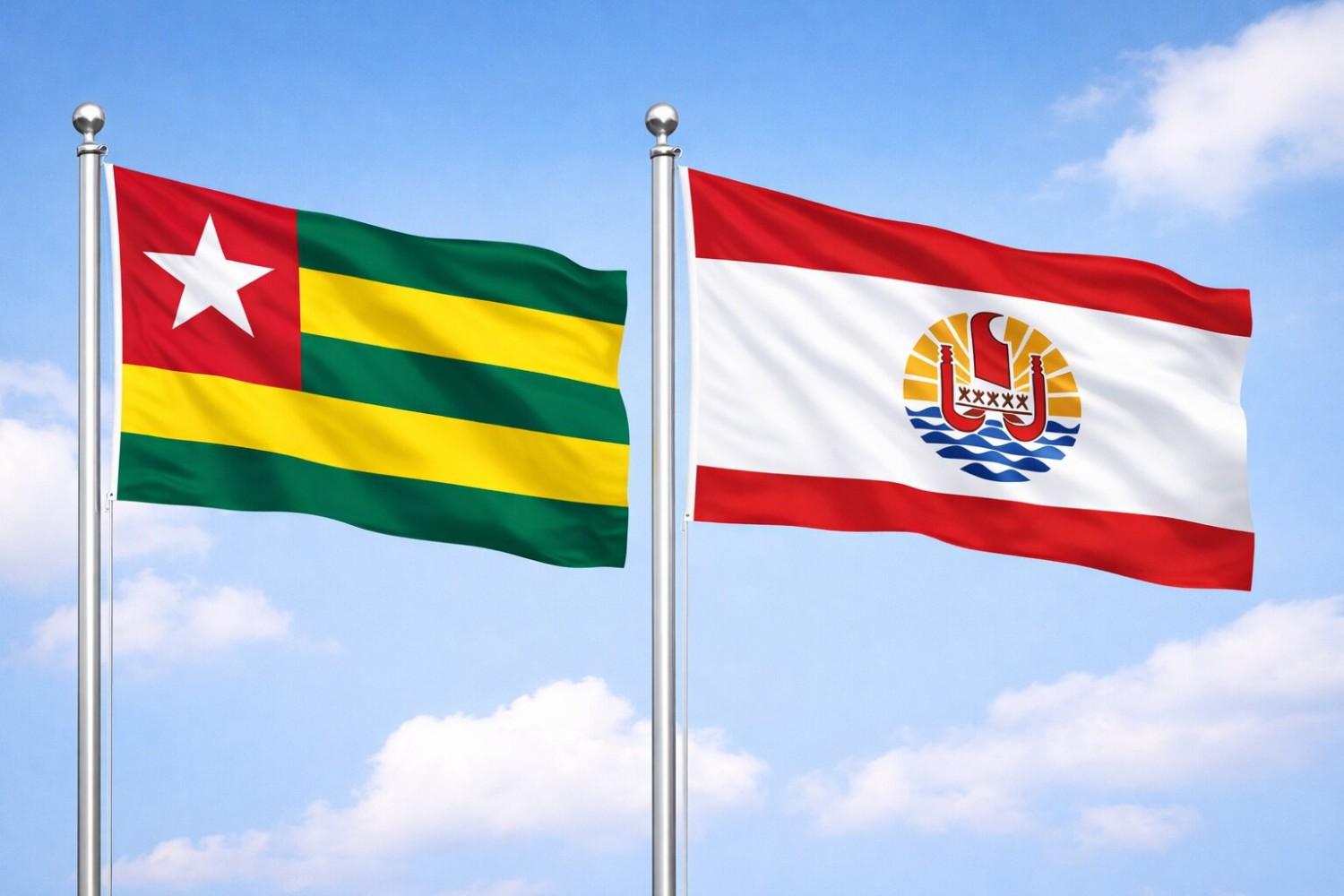 Flags Of Togo And French Polynesia