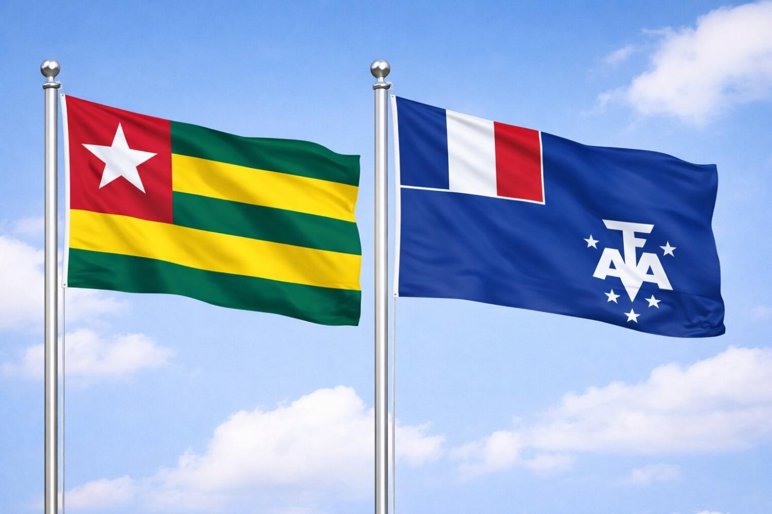 Flags Of Togo And French Southern