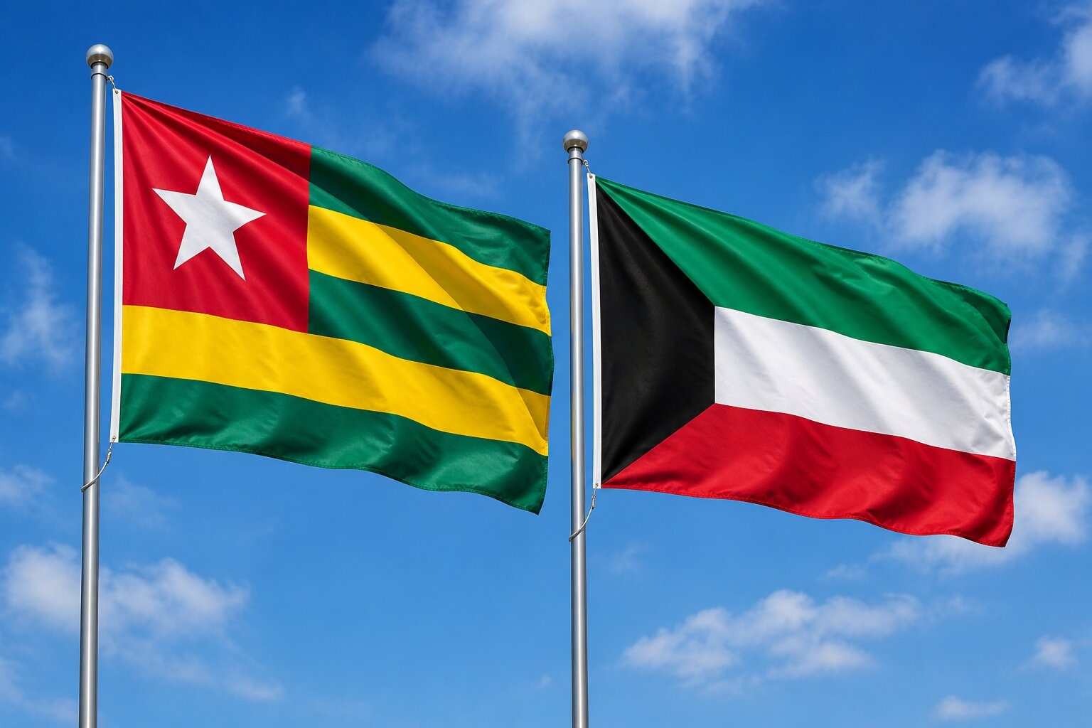 Flags Of Togo And Kuwait