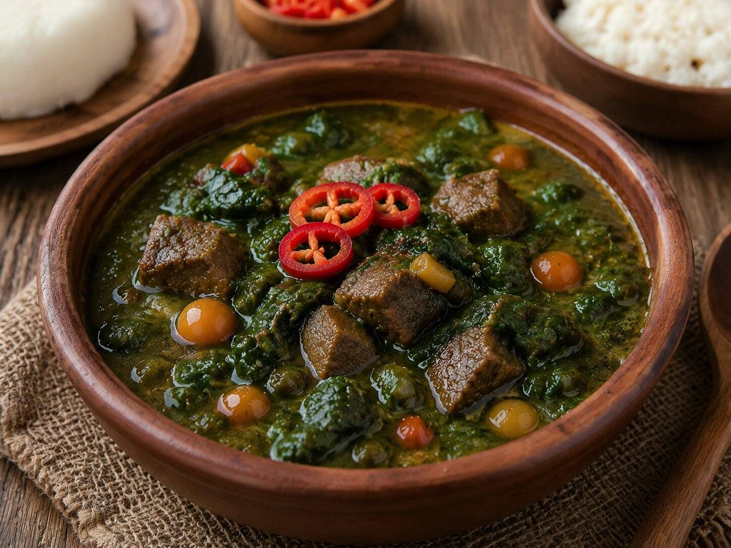 Gboma Filled With Spinach