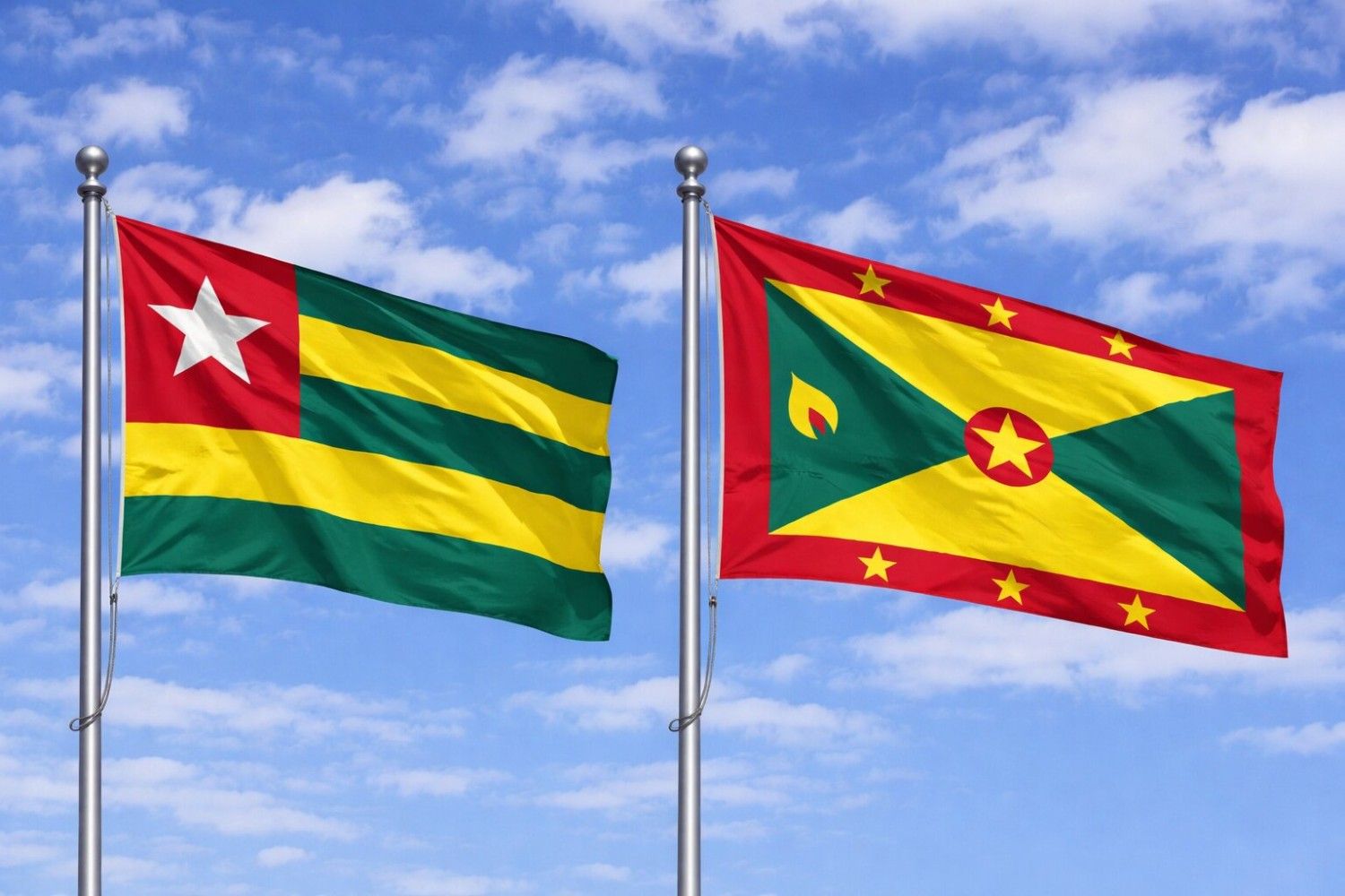 Grenada And Togo Flag