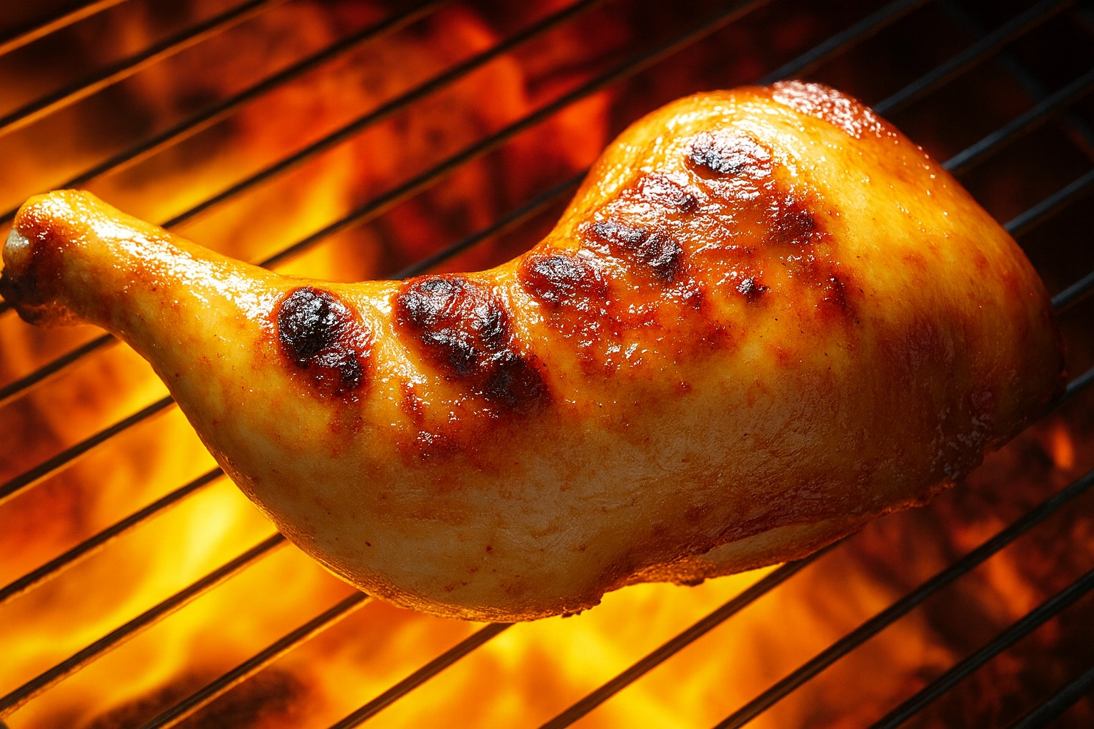 Grilled Koklo Meme over an open flame