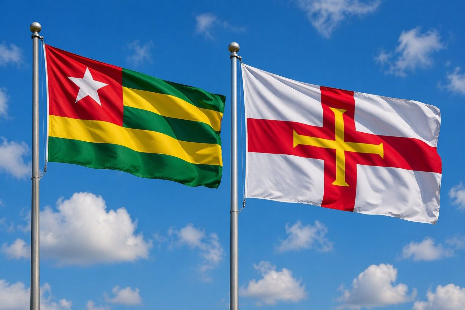 Guernsey And Togo Flag