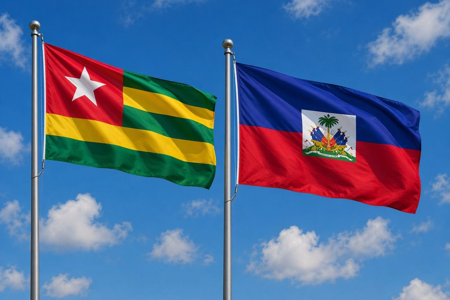 Haiti And Togo Flag