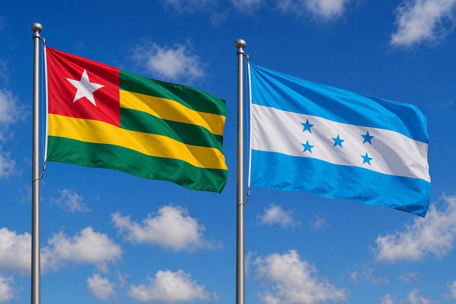 Honduras And Togo Flag