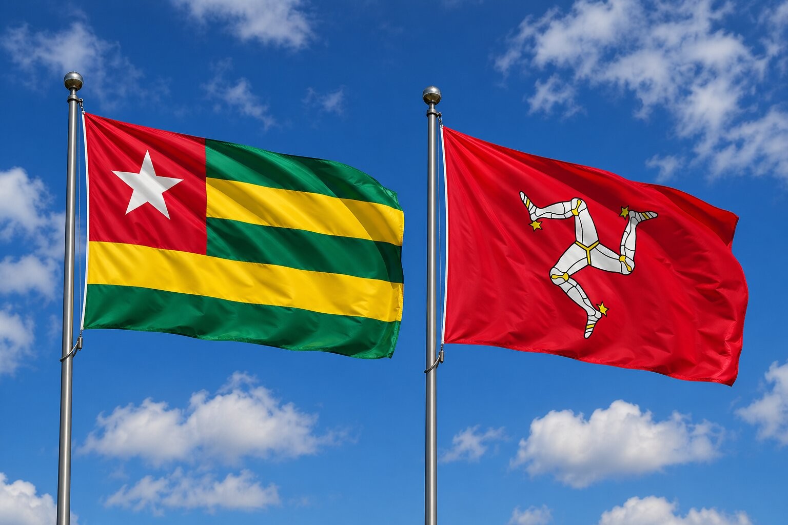 Isle Of Man And Togo Flag