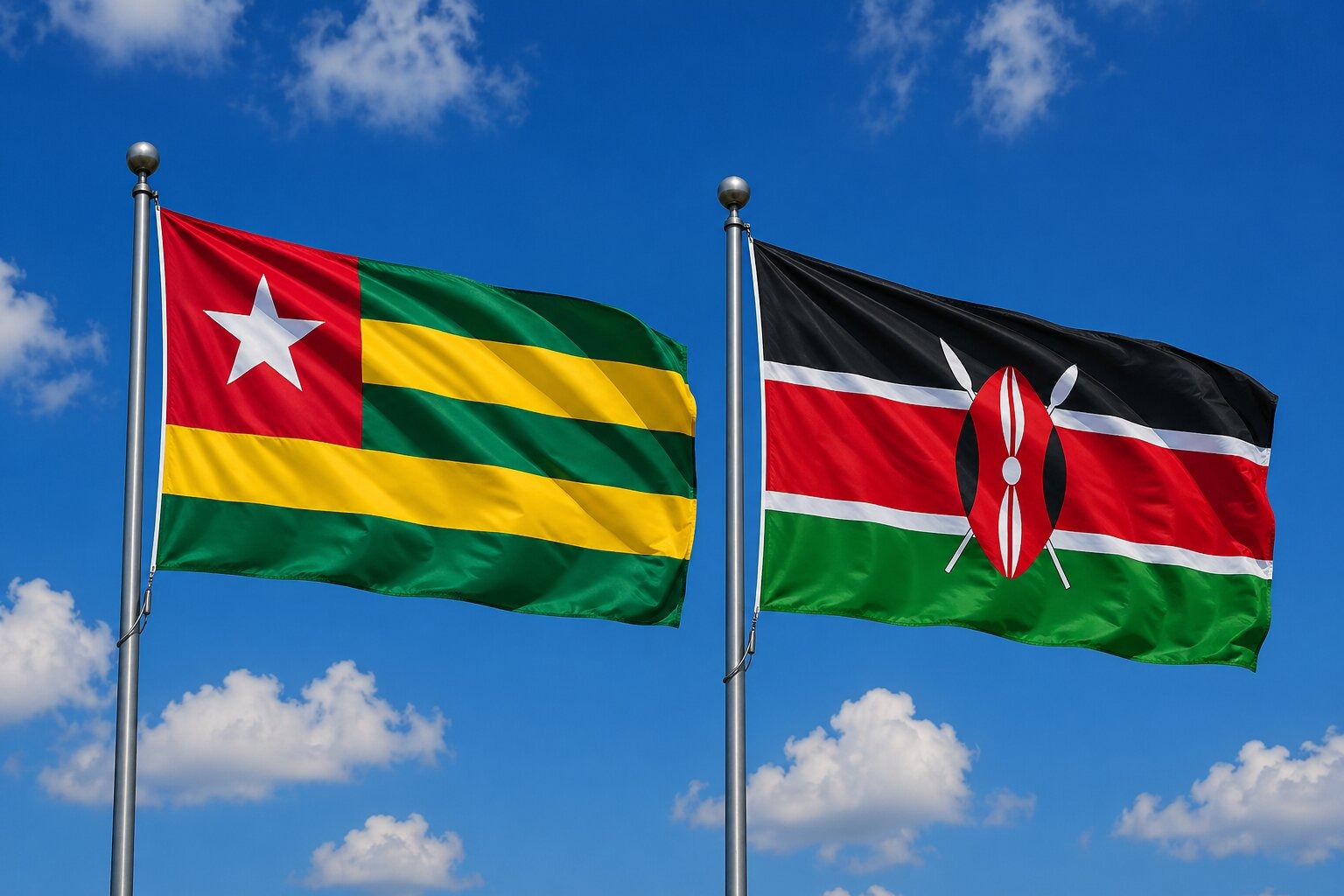 Kenya And Togo Flag