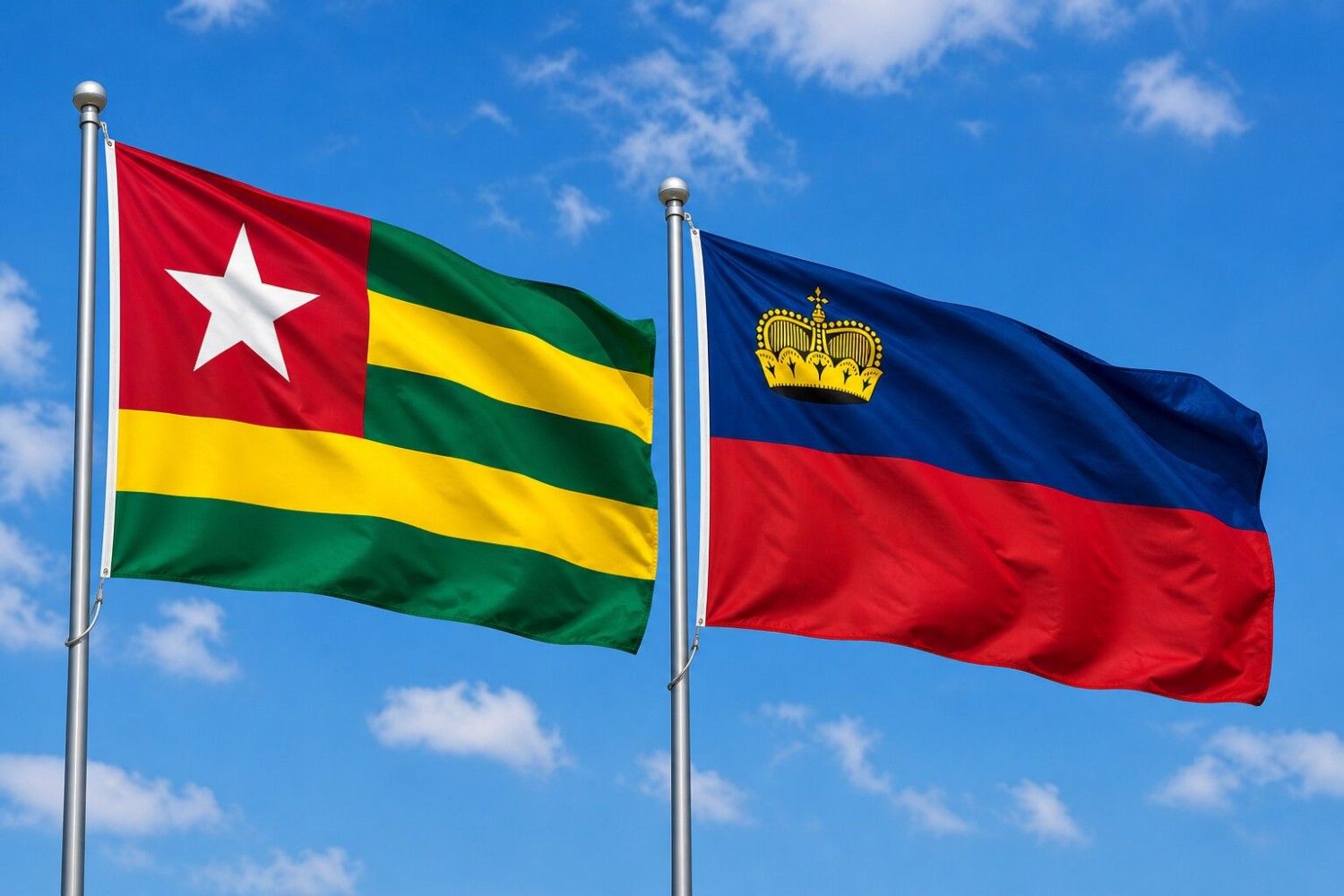 Liechtenstein And Togo Flag