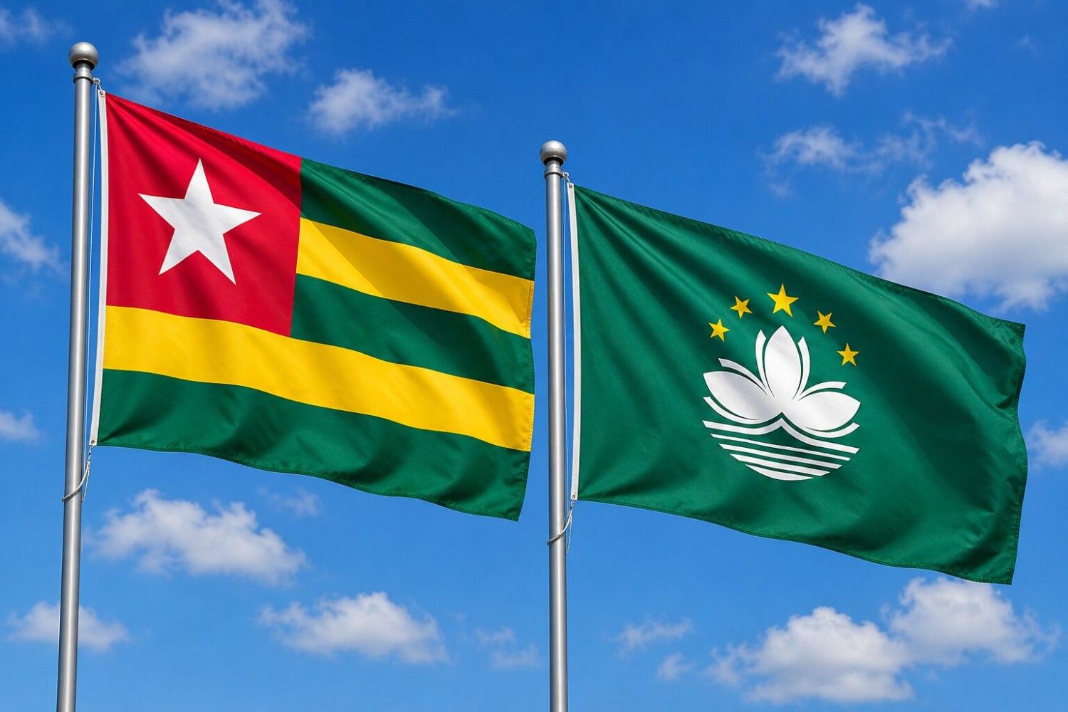 Macau And Togo Flag