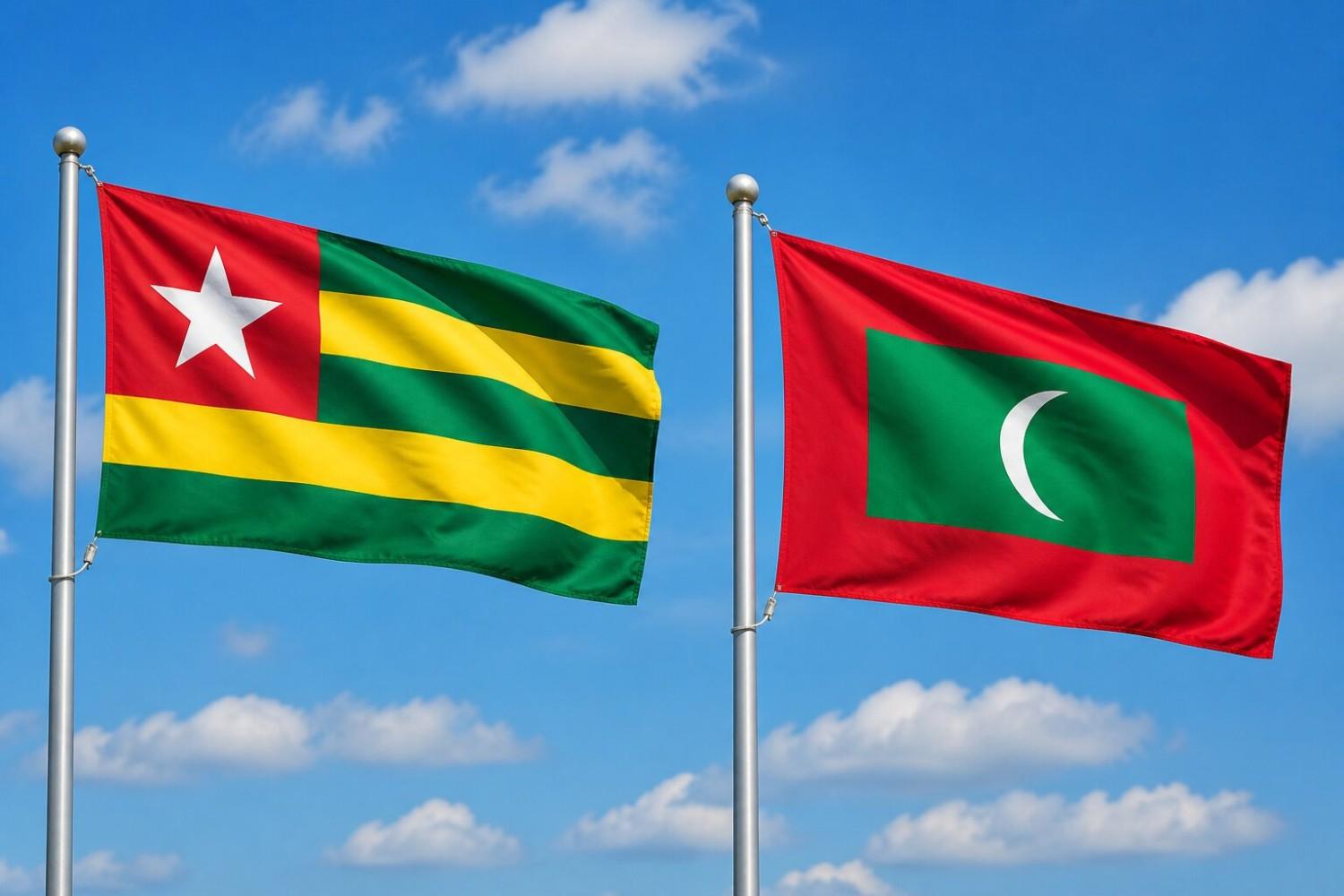 Maldives And Togo Flag