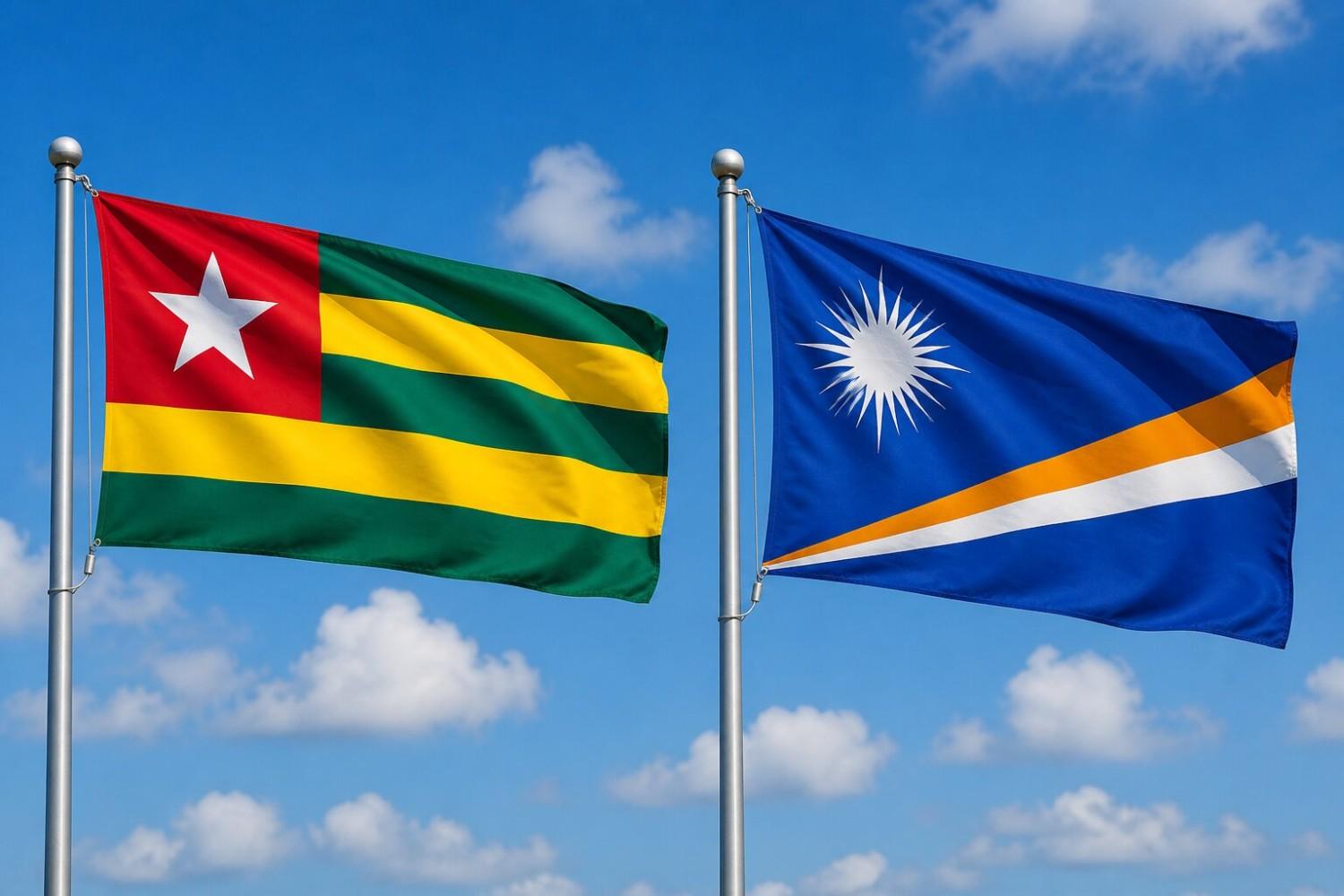 Marshall Islands And Togo Flag