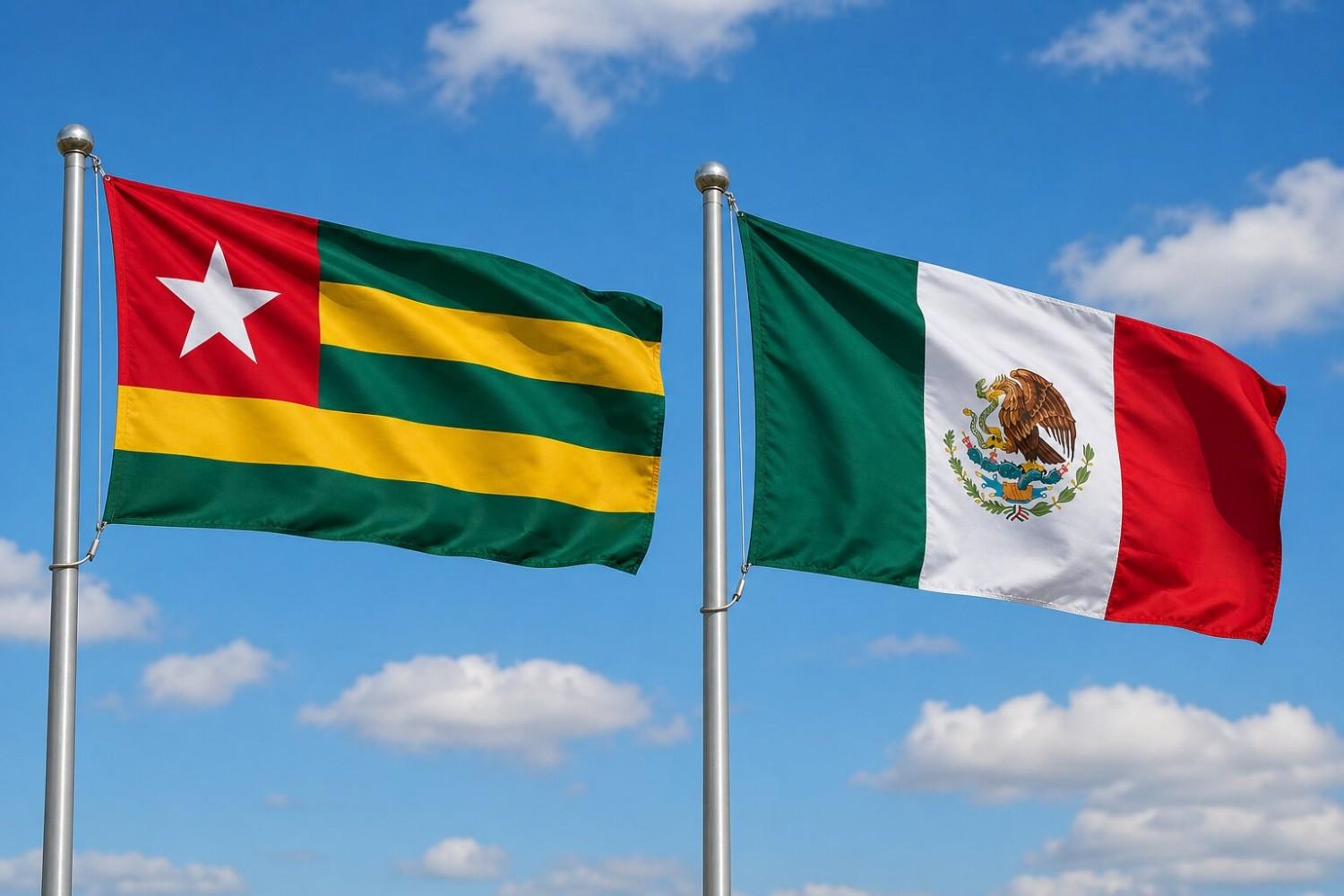 Mexico And Togo Flag