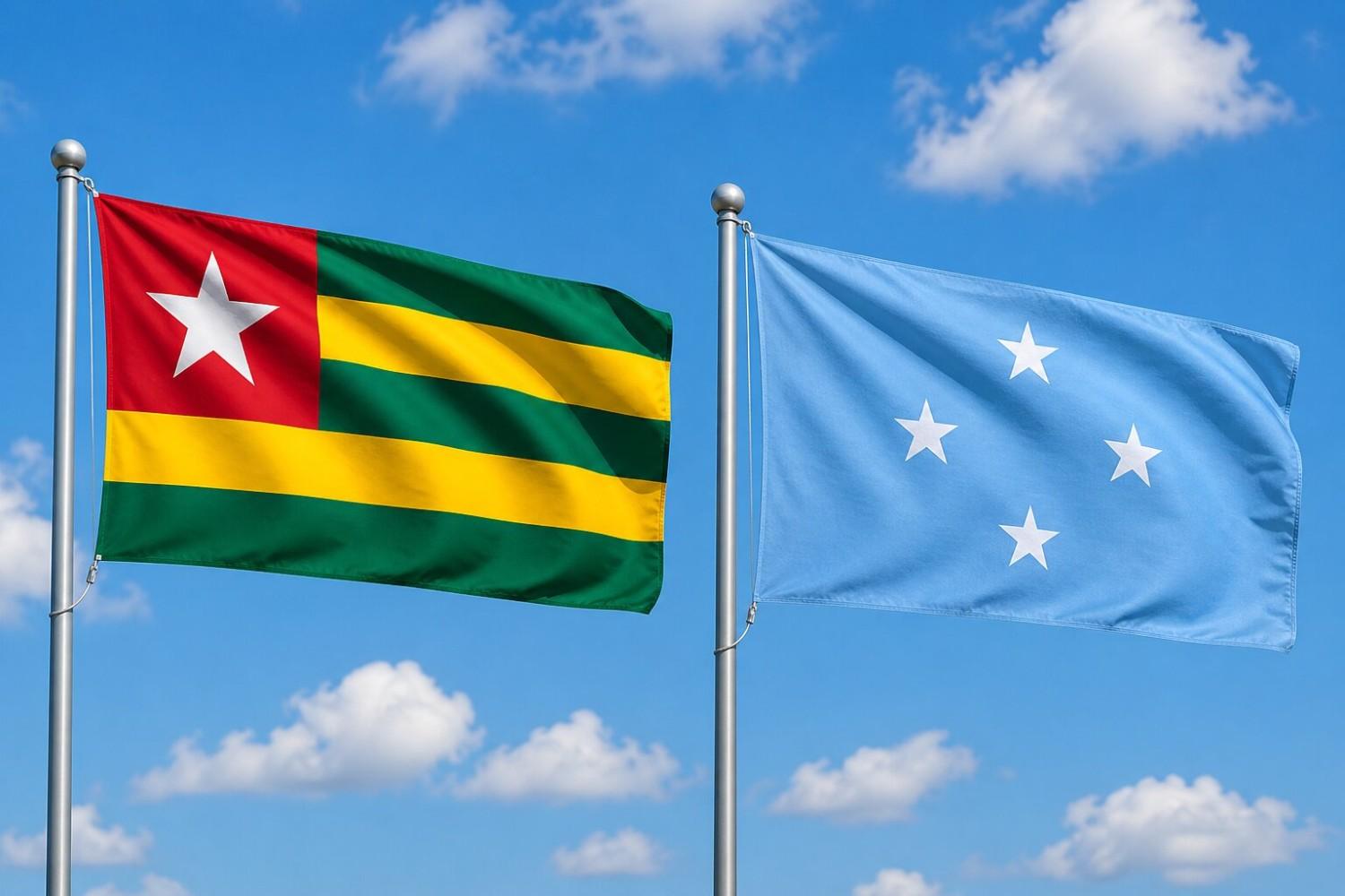 Micronesia And Togo Flag