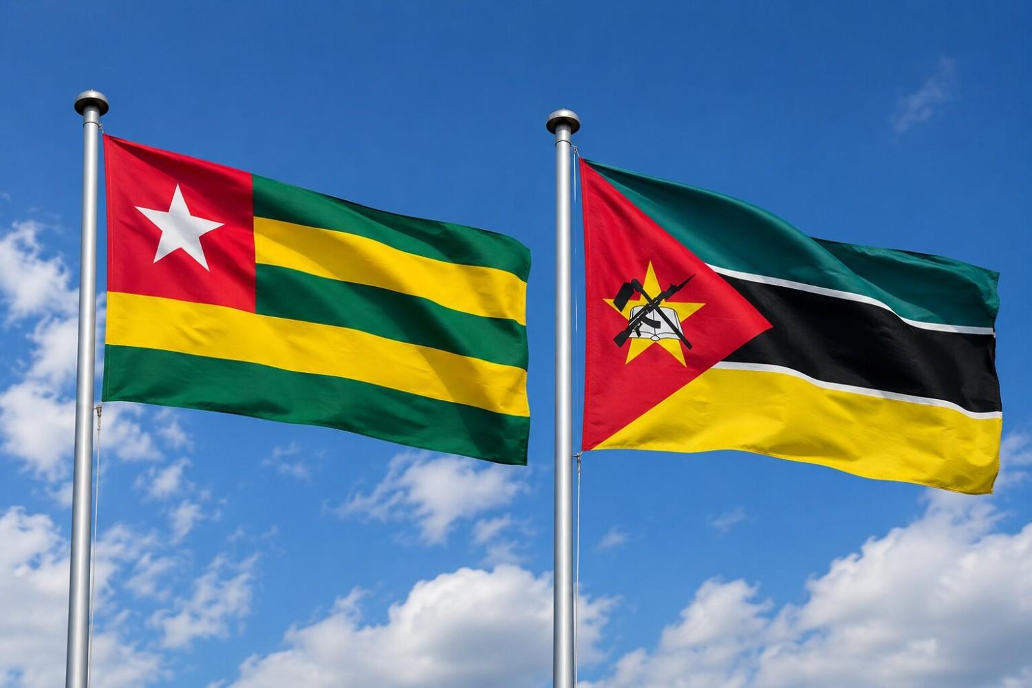 Mozambique And Togo Flag
