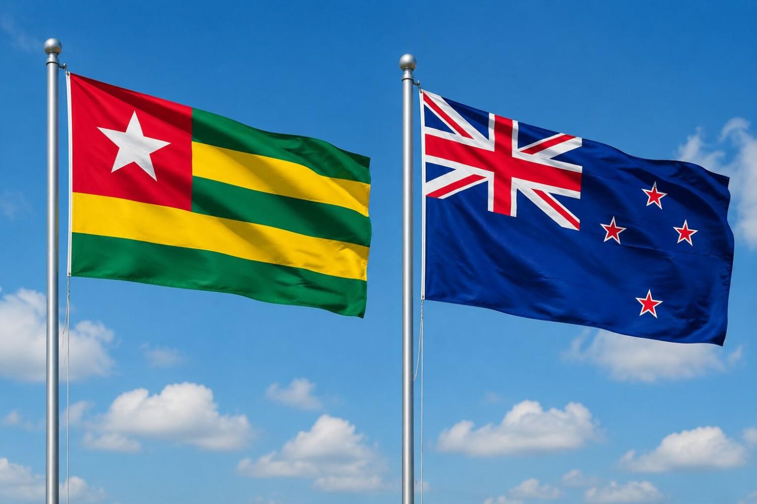New Zealand And Togo Flag
