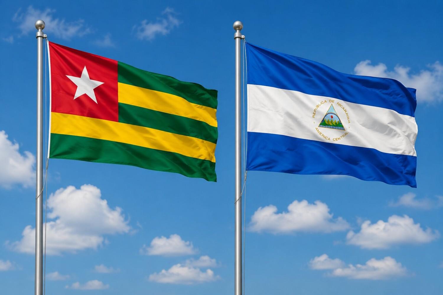 Nicaragua And Togo Flag