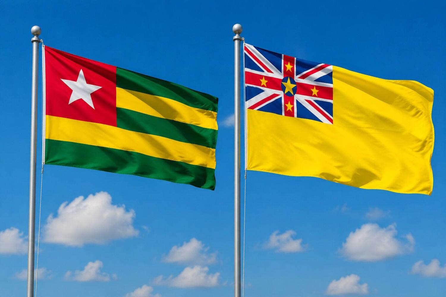 Niue And Togo Flag