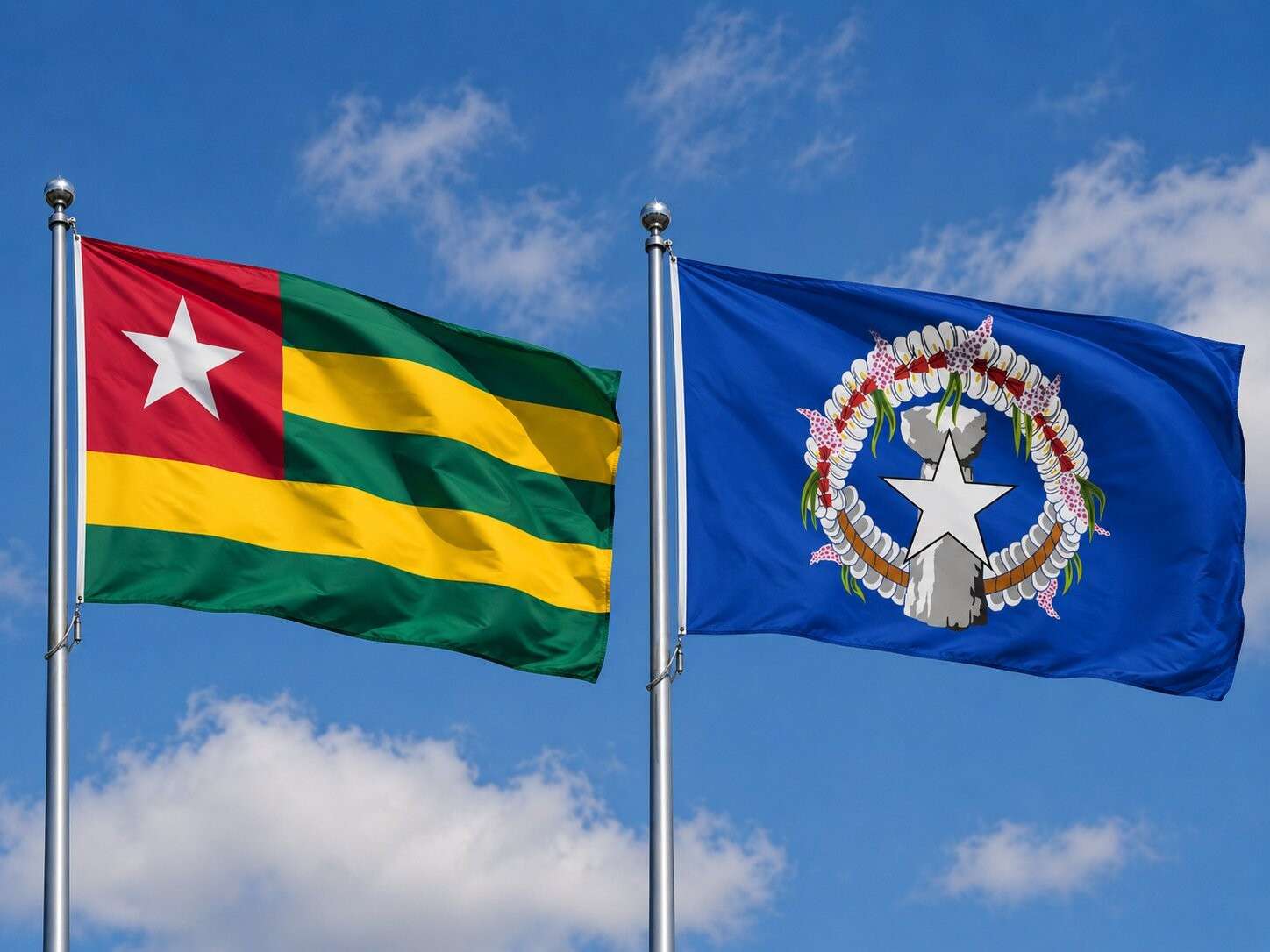 Northern Mariana Islands And Togo Flag