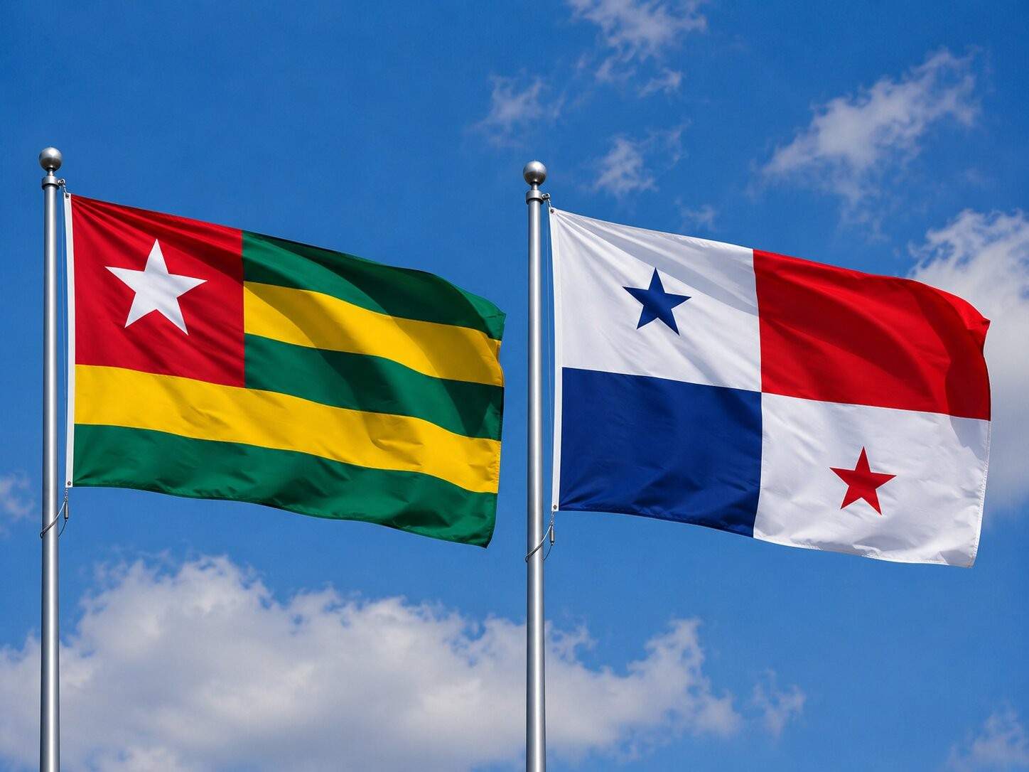 Panama And Togo Flag