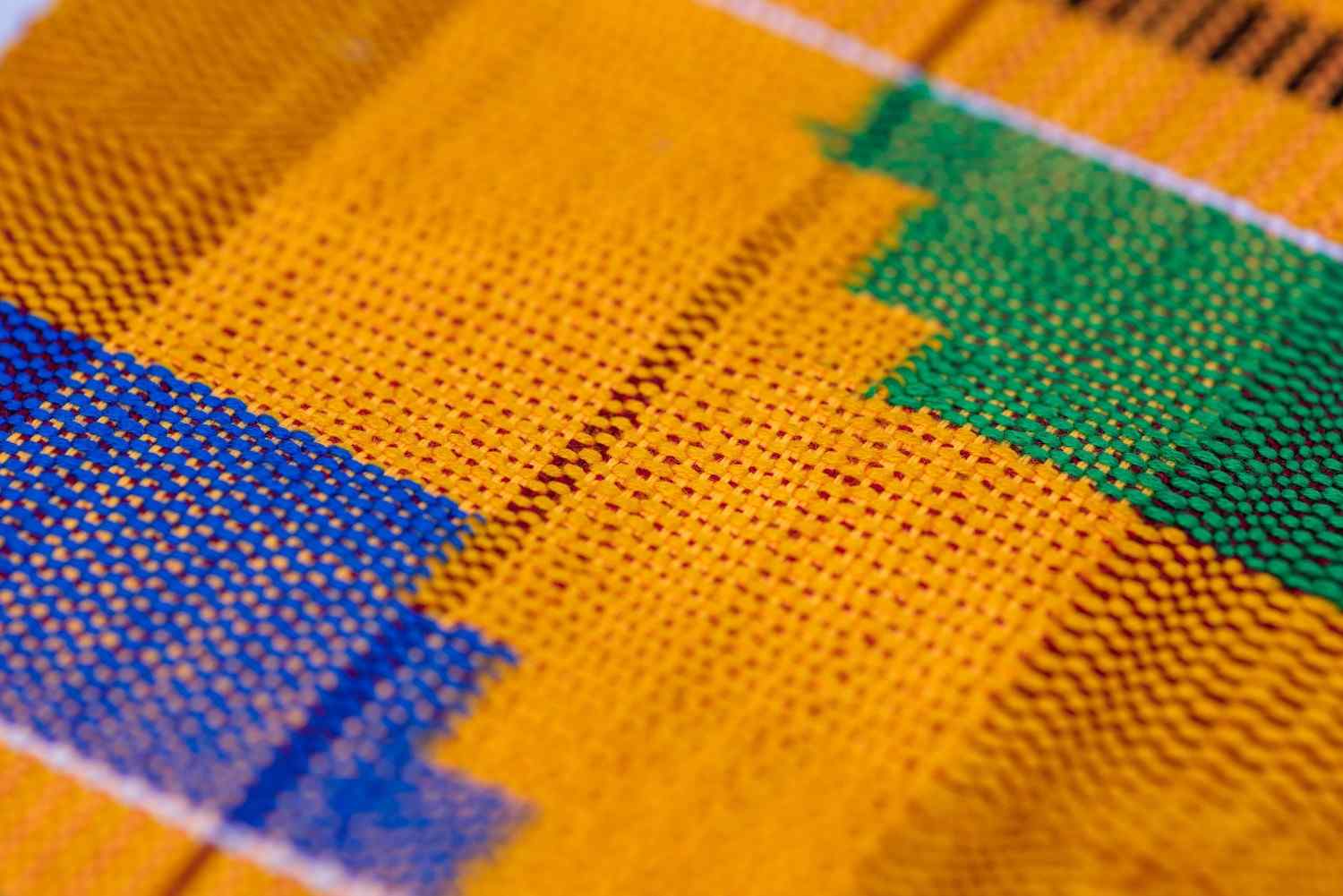 Shot With Selective Focus On Kente Cloth