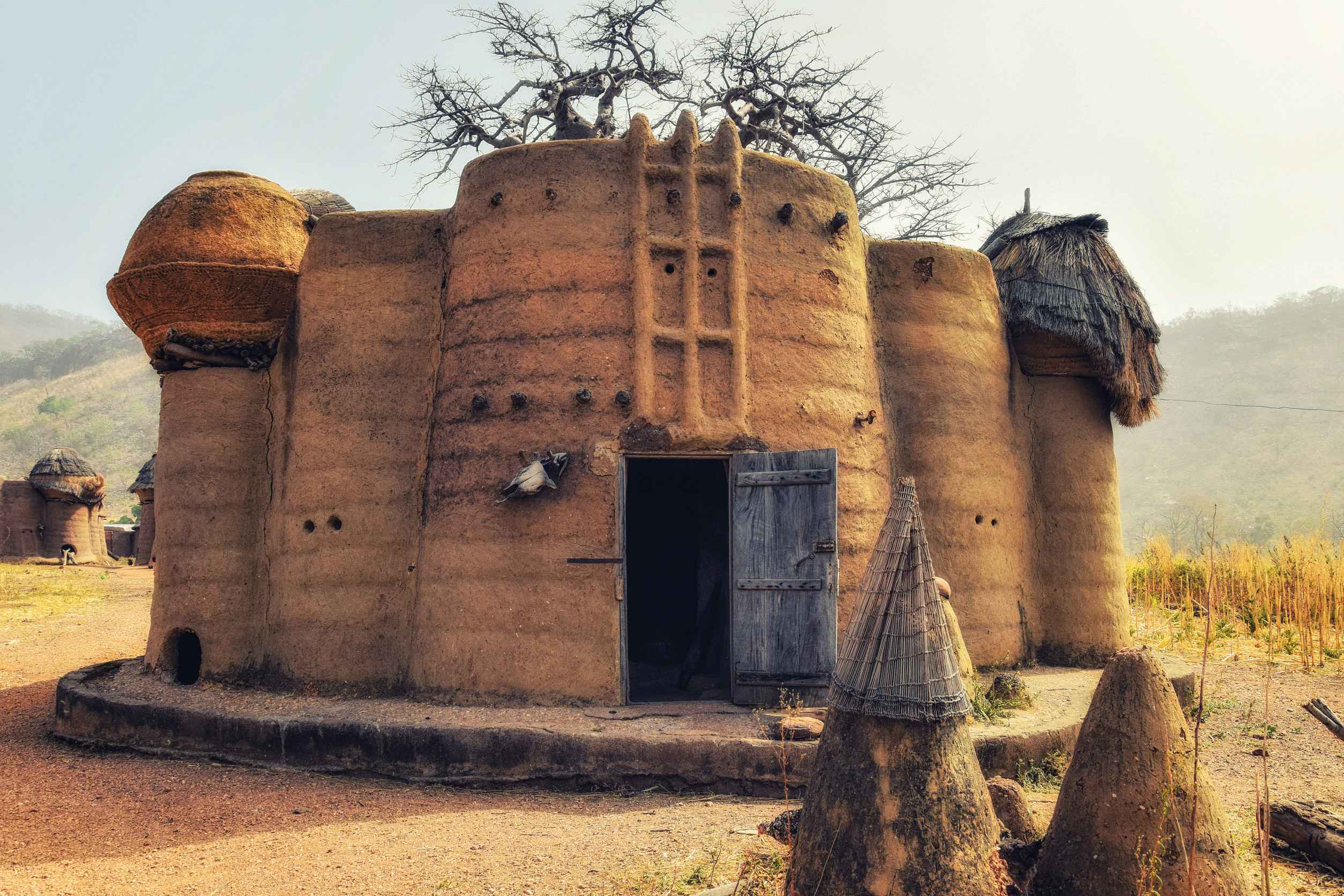 Traditional Tata Somba mud house, Togo