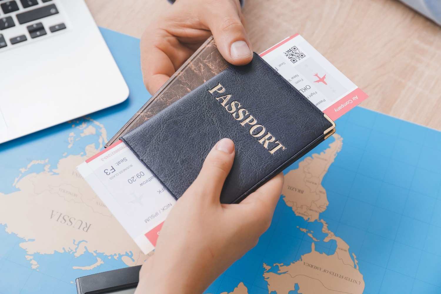 Travel Agent Giving Client Documents for Future Trip